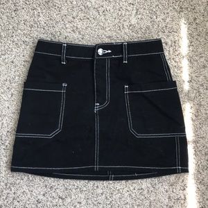 F21 Contrast Stitch Skirt